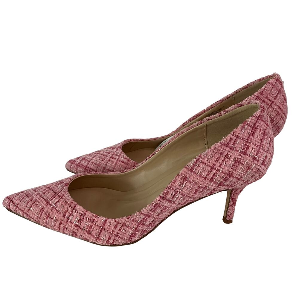 Charles by Charles David ANGELICA Pink Plaid Textile Pump Size 8 New
